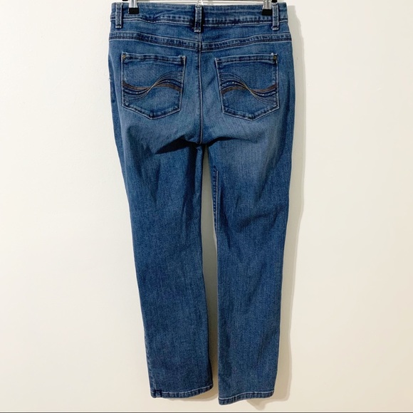 Lee Perfect Fit 1889 Classic Medium Wash Straight Leg Jeans Size 10 Short - Picture 5 of 10